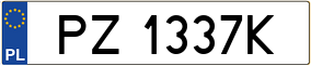 Trailer License Plate